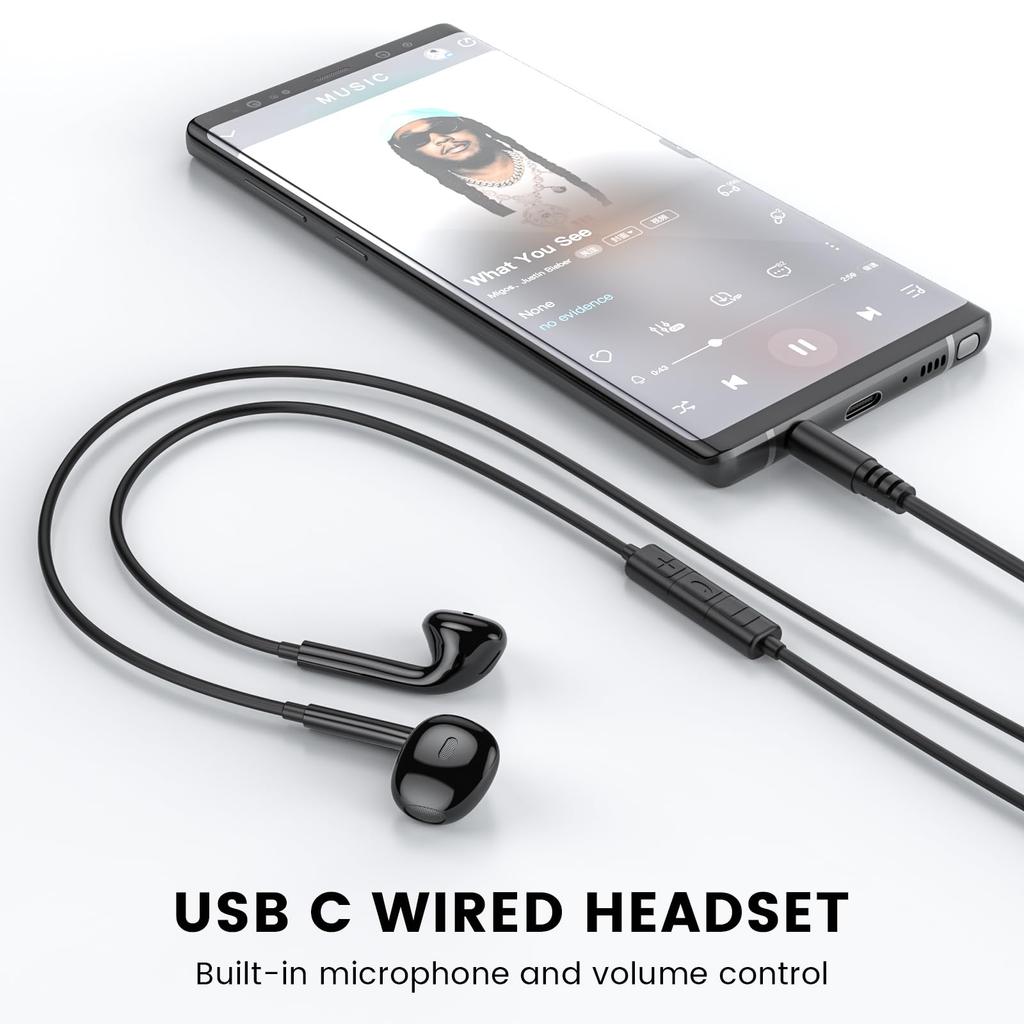 MOSWAG Wired Wired Earphones Noise Reduction Earphones Compatible with Sony Samsung S 23 S 21 Android MP 3 MP 4 Mm Smart Products Earphones, 3.5mm