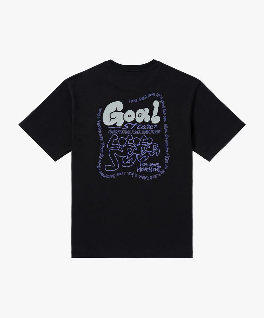 GOALSTUDIO Hrm Graphic Airmesh Tee-Black