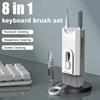 8 In 1 Cleaning Kit Computer Keyboard Cleaner Brush Earphones Cleaning Pen For Headset iPad Phones Cleaning Tools Keycap Puller