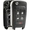 Replacement for 2011-2015 Chevrolet Volt 5-Button Remote Key Fob Shell Case OHT05918179