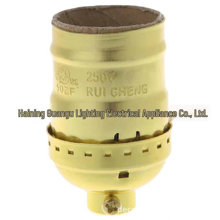 Жемчужно-черный винтажный алюминиевый патрон Эдисона E26/E27 для DIY светильников