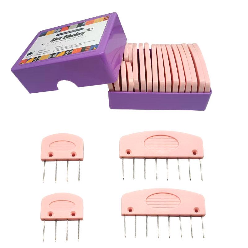 Лавандово-пурпурные вязальные булавки для придания формы шали и шарфу своими руками