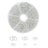 Arti-Cipes Double Circle Ring 4mm/5mm/6mm/8mm/10mm/12mm 6 Types Approximately 690 Pieces Jump Ring Metal Fittings Basic Parts Key Ring Parts Split