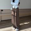 European Cotton Velvet Wide-leg Pants Women's Spring and Autumn New Lazy Wind Loose Yamamoto Pants Thin Drape Straight Casual Pants