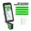 Rear View Mirror Phone Support Waterproof Bike Handlebar Bracket 360 Degree Rotation Strong Suction Flexible for Phone 4-7 Inch