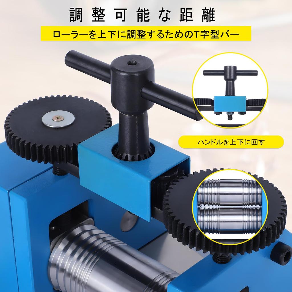 ZruiXuan Rolling Mill Manual Jewelry Rolling Machine Machine Engraving Tool Manual Rolling Machine Metal Alloy Wear Resistant Jewelers and Crafts