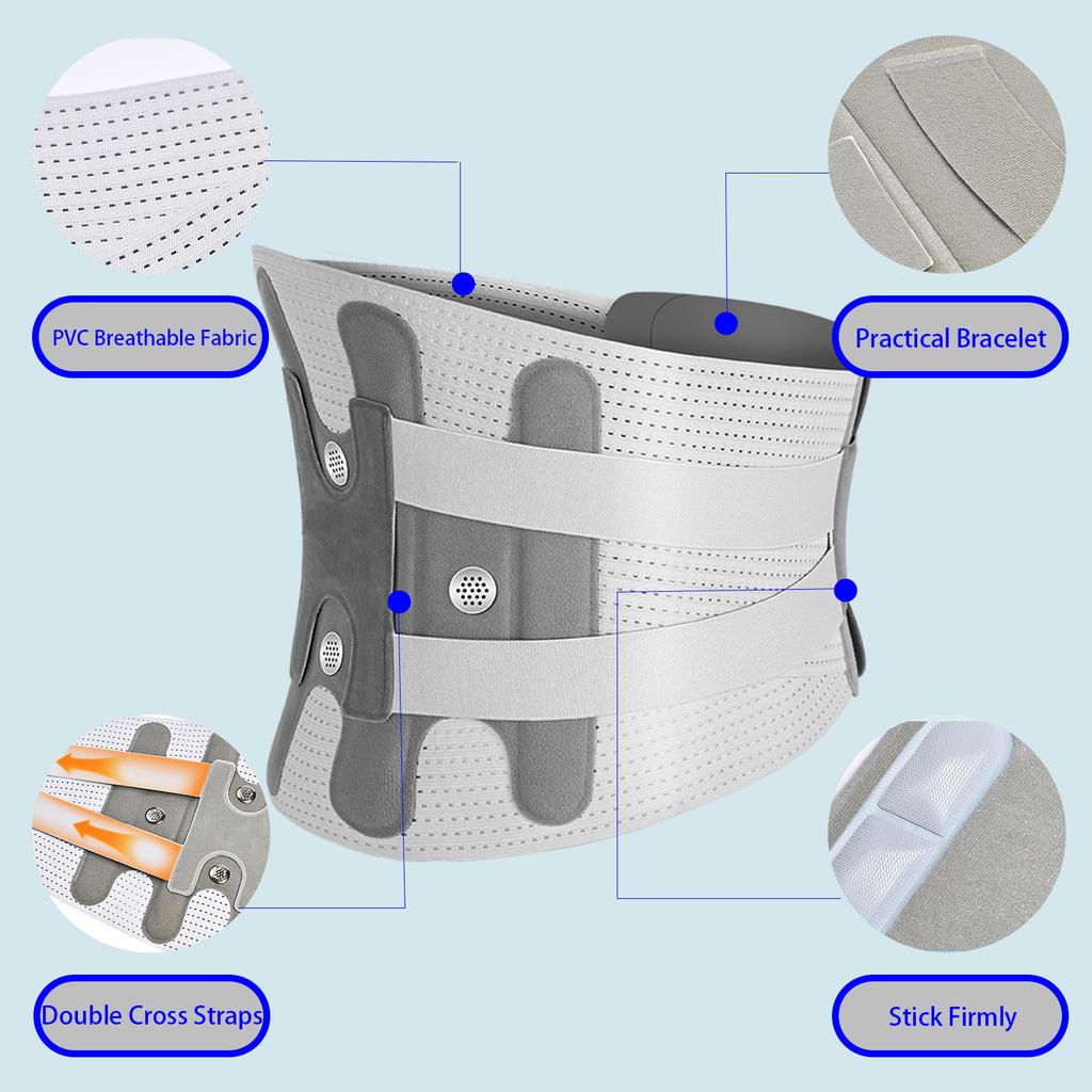 Breathable Back Brace, Pain Relieving Back Support Belt for Men & Women, Pain Relieving Lower Back Support, Adjustable Support Straps for Sciatica