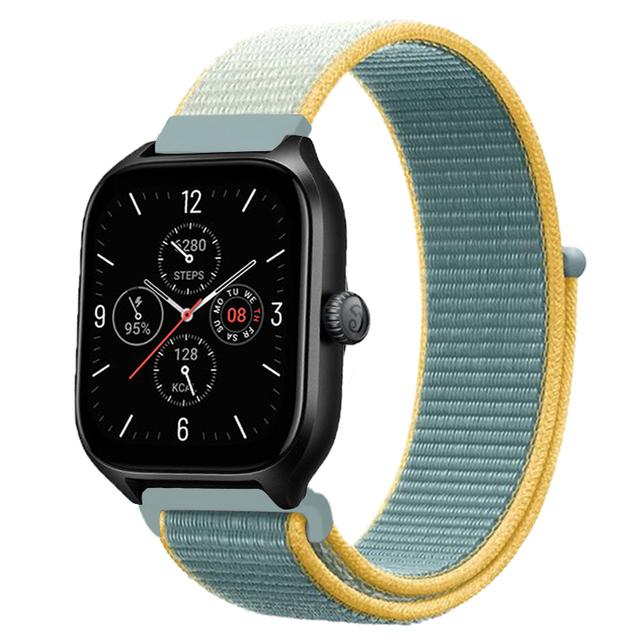 20 мм 22 мм Нейлоновый ремешок-петля Для Amazfit GTS 4/3/3pro/2e/GTS 2 Mini/GTR 4 47 мм/GTR 2/Stratos 2 3 Ремешок Для Amazfit Bip 3 Pro Correa