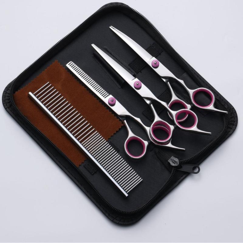 Professional Hairdressing Scissors Stainless Steel Cutting Thinning Barber Shear For Home Salon Use Pet Grooming Trimming