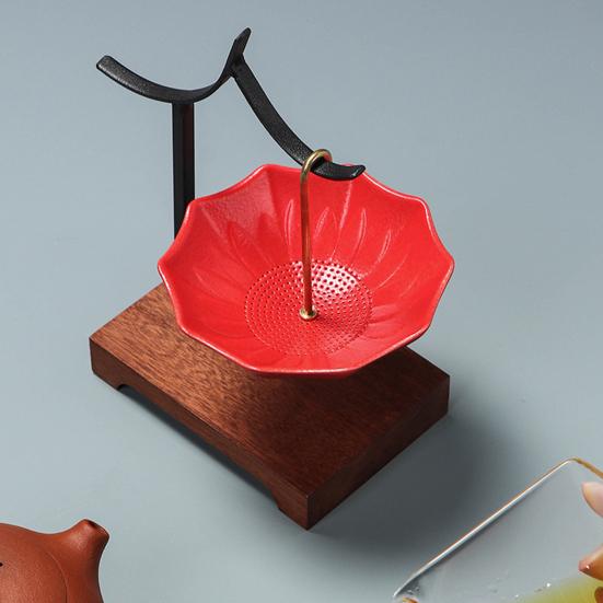 Ceramic Umbrella Tea Infuser Tea Filter with Fine Holes Loose Leaf Steeper Brewing Strainer Tea Accessories Tea Lovers Gifts