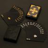 Череп 24-каратного золота Игральные карты Покер Золотая фольга Баккара Техасские покерные карты Развлечения Износостойкие настольные игры Волшебные трюки