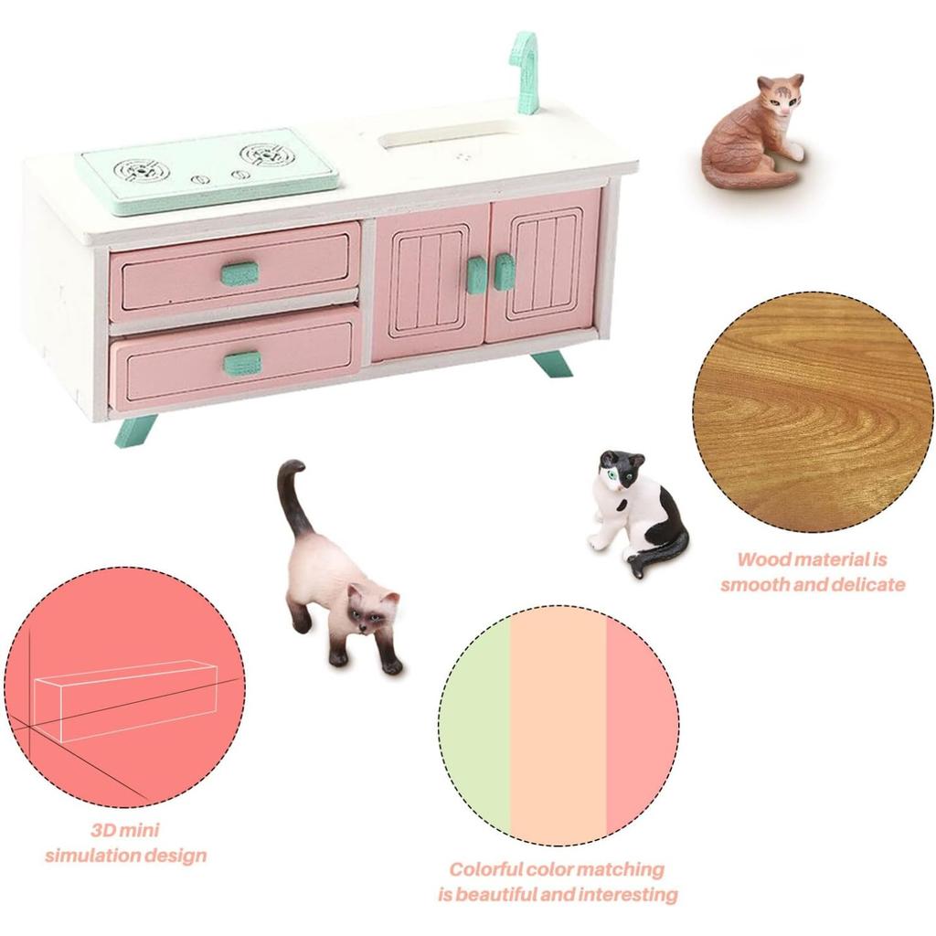 Набор мебели для столовой для кукольного домика в масштабе 1/12, стол + стул, мини-кухонная мебель для ресторана, орнамент для реквизита, игрушечный деревянный набор для кукольного домика