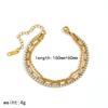 18K Gold Stainless Steel Chain Bracelet - Elegant DIY Jewelry for Women