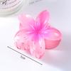 Gradient Transparent Large Flower Hair Clip Sweet Hair Claws for Women Resin Crab Clamp Barrettes Headwear Accessories