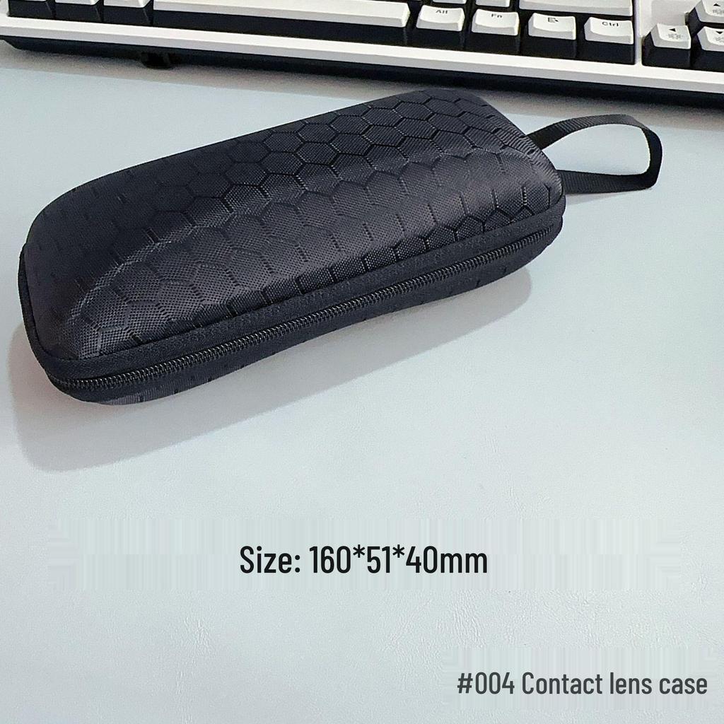 Multi-color Anti-slip Eyeglass Case with Chain and Cloth for Prescription and Reading Glasses