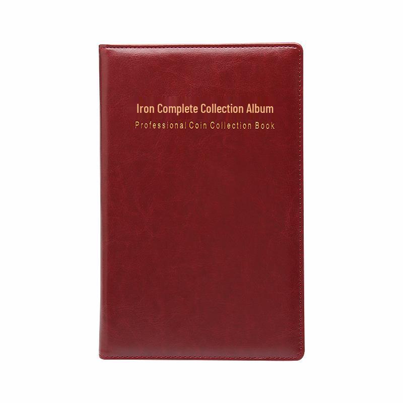 Большой альбом для монет из ПУ кожи - 150 ячеек для старинных монет, серебряных долларов и памятных монет.