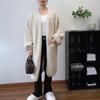 Long Over the Knee Loose Lazy Wind Knitted Cardigan Autumn and Winter New Temperament Simple Sweater Jacket Women