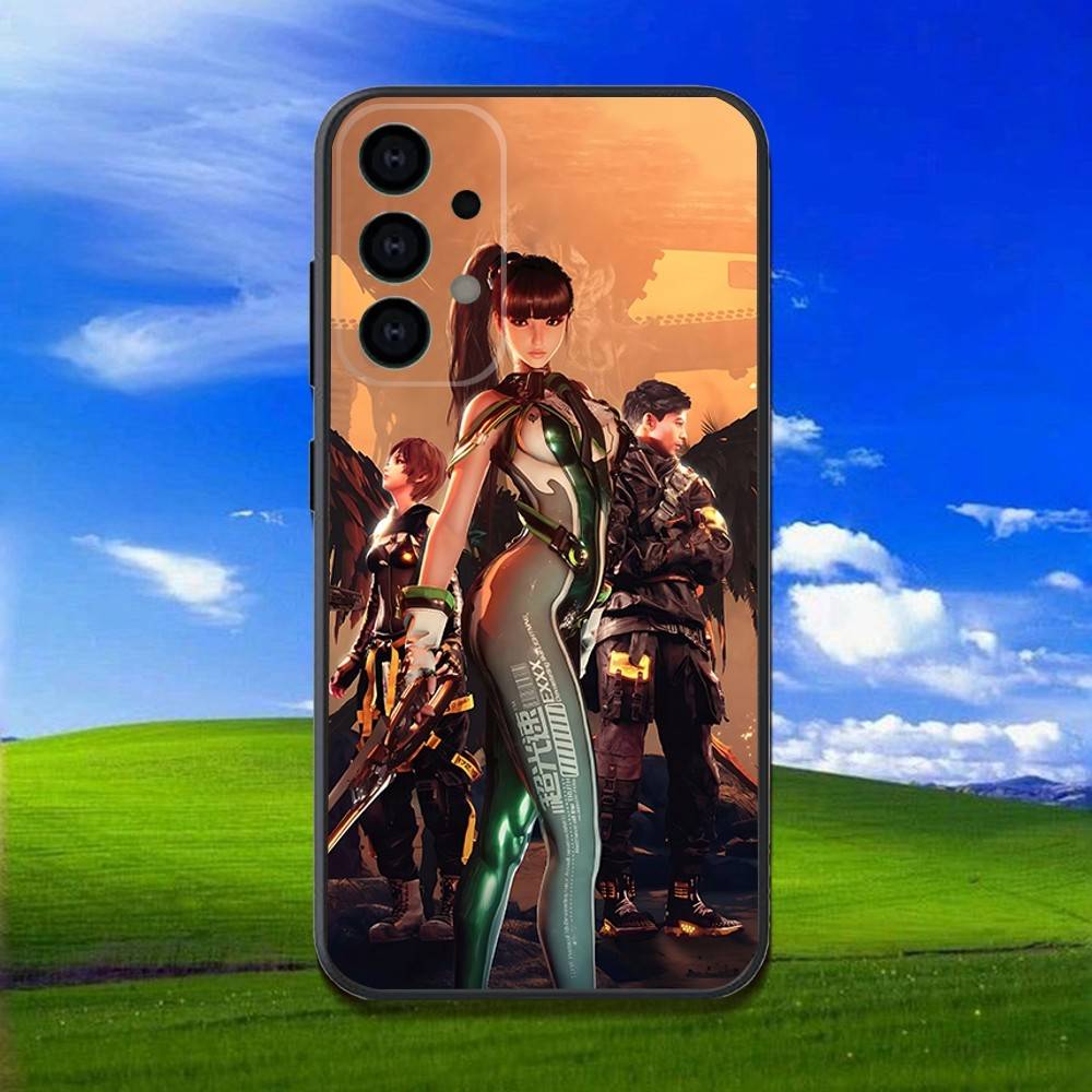 Игровой чехол S-Stellar Blade для Samsung Galaxy A13, A21s, A22, A31, A32, A52, A53, A71, A80, Мягкий черный корпус