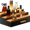 3 Tiers Wooden Perfume Display Stand with Storage Drawer Large Capacity Desktop Perfume Organizer Storage Box