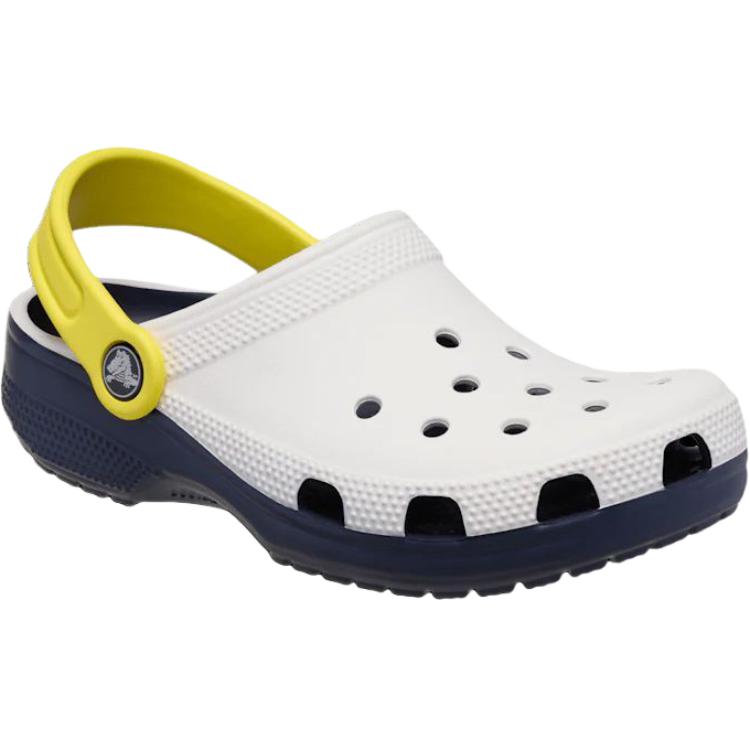 Crocs Classic Clog Comfortable Supportive Low Top Kids Sandals Kids Sandals White Yellow 211258-100