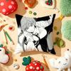 Anime CChainsaw MMan Cushion Cover Plush Fabric Soft DoubleSided Printed Sofa Warm Winter Home Gift Pillow Cover