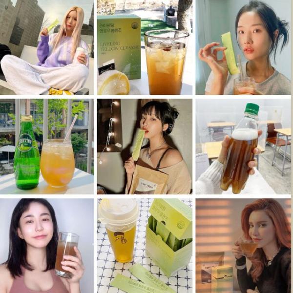 Желтый цвет Liveling Cleanse Яблочный уксус 30P Chomo для поддержания баланса тела