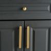 New Chinese Solid Brass Long Handle of Furniture Creative Closet Wardrobe Drawer Knobs Kitchen Cabinet Door Handles Hardware