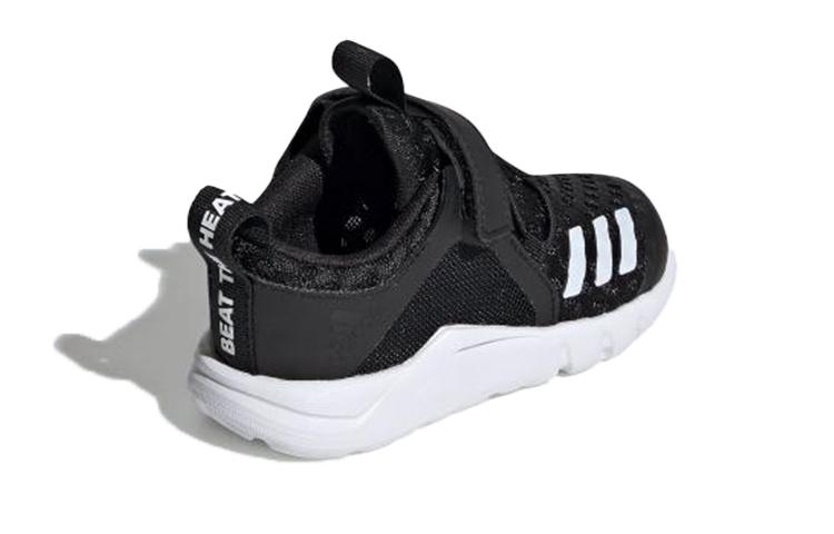 adidas Rapidafle Износостойкие Дышащие Низкие Детские Кроссовки Черно-Белые Для Младенцев и Малышей G28706