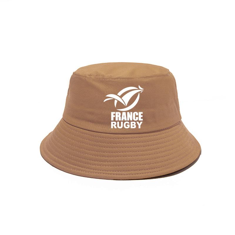 France Rugby Bucket Hat Cap Unisex Women Unisex Panama Cap Outdoor Summer Adjustable France Rugby Bob Caps MZ