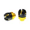 1 Pair Universal Motorcycle Frame Slider Aluminum Alloy Shock Absorber Cup Modified Electric Vehicle Front Fork Cup Falling Crush Protector