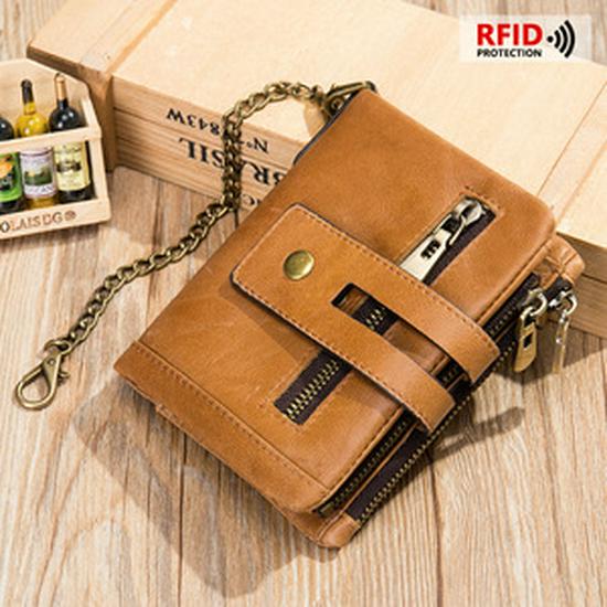 Marlonte Women's High-End Retro Leather Wallet & Clutch - Anti-Magnetic, Multifunctional Long Design In Top Layer Cowhide