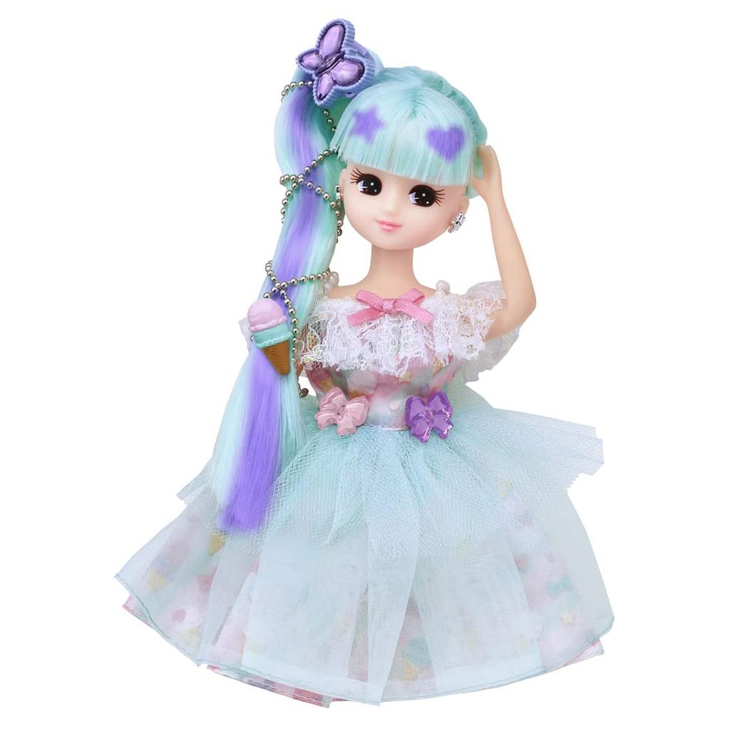 TAKARA TOMY Doll Kiratto Karachen Gelato Press Topping Jewel Extra Doll Pretend Play Toy Ages 3 and Meets Toy Safety ST Mark Certified Licca TAKARA