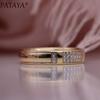 PATAYA элегантное женское кольцо инкрустированное кристаллами