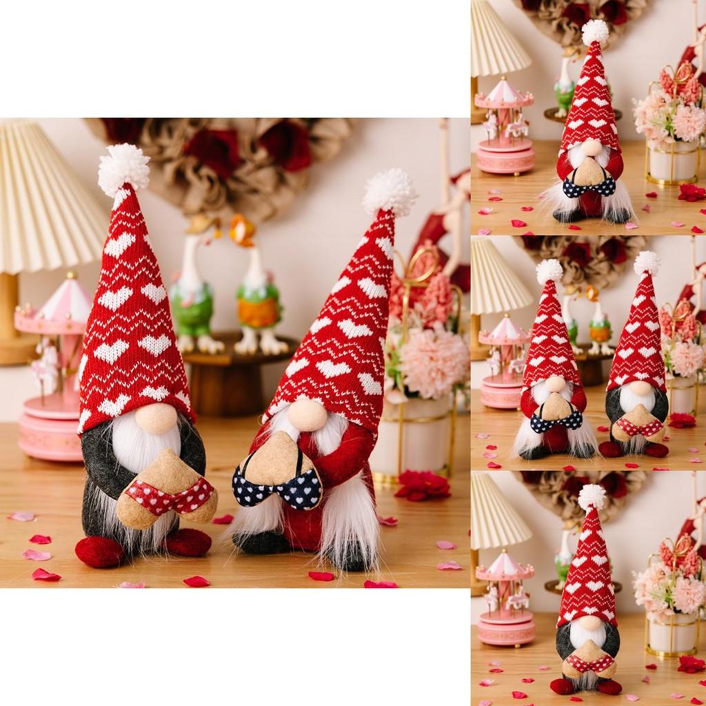 Очаровательная коллекция кукол ко Дню святого Валентина из полиэстерового трикотажа, с шляпами в виде сердец для пар