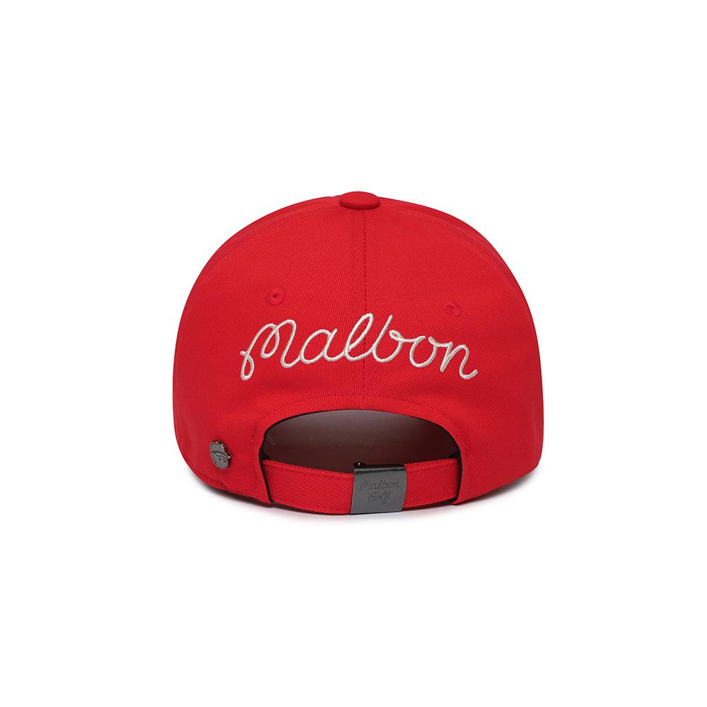 MALBON GOLF Новая базовая кепка-ведро Malbon Красная