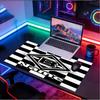 Custom Name Personalized Borussia Monchengladbach Pattern Mousepad, Laptop PC Desk Mat, Decorative Desk Mat for Home Keyboard Pad Gift