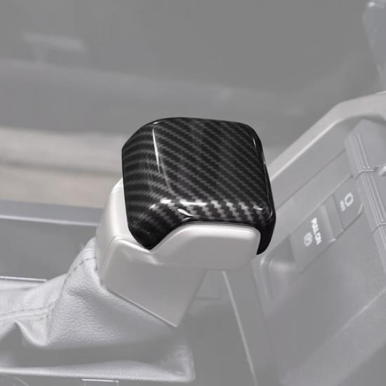 For Toyota Tacoma 24-2025 Carbon Center Shifter Gear Shift Knob Cover Head Trim