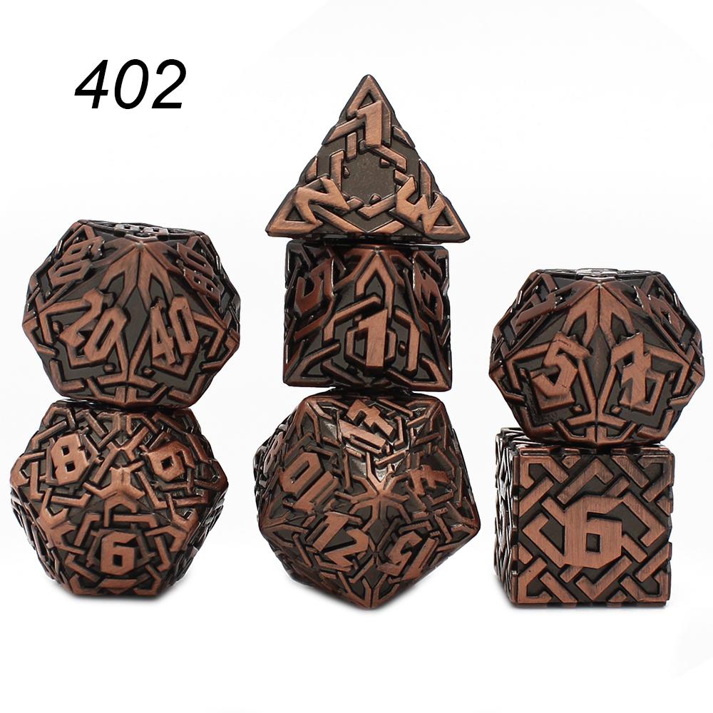 Solid Polyhedral Dice for Role Playing Game, Metal Dice, D & D, DND, Rpg, Rol, Pathfinder Board Game, New Style, 7Pcs, 2023