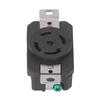 5 Holes Industrial Socket Brass Contacts Locking Receptacle Outlet  30A 120/208V