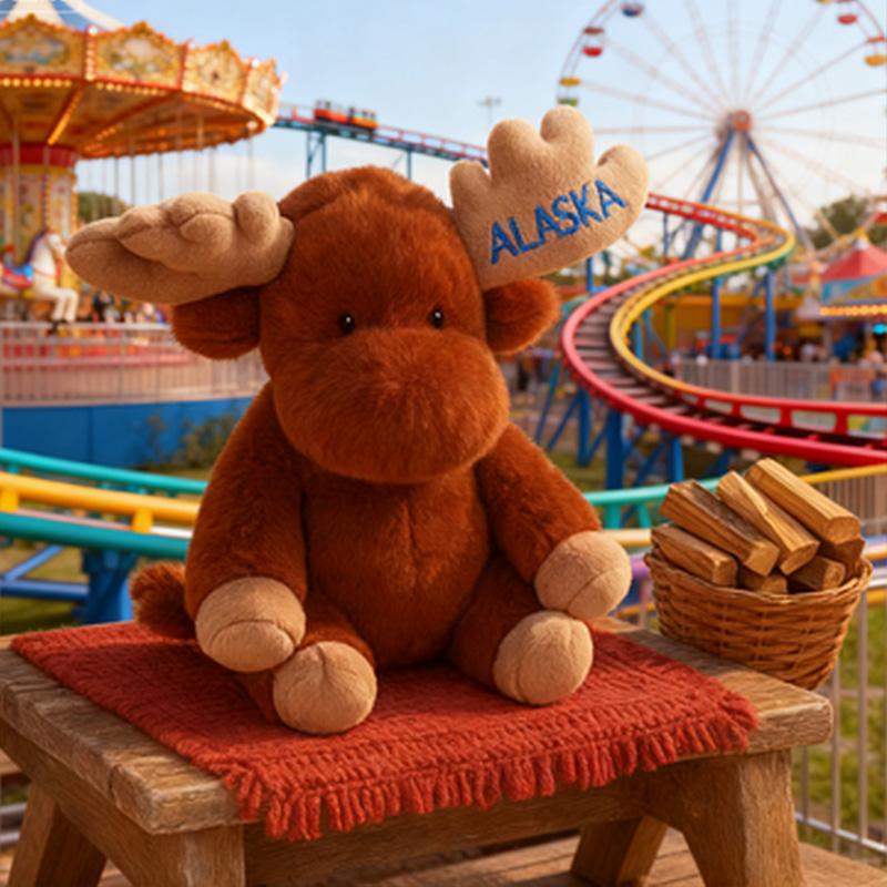 Cute Brown Elk Plush Toy Soft Animal Doll  Home Decoration Christmas Gift Children's Birthday Gift Companion Gift for Kids