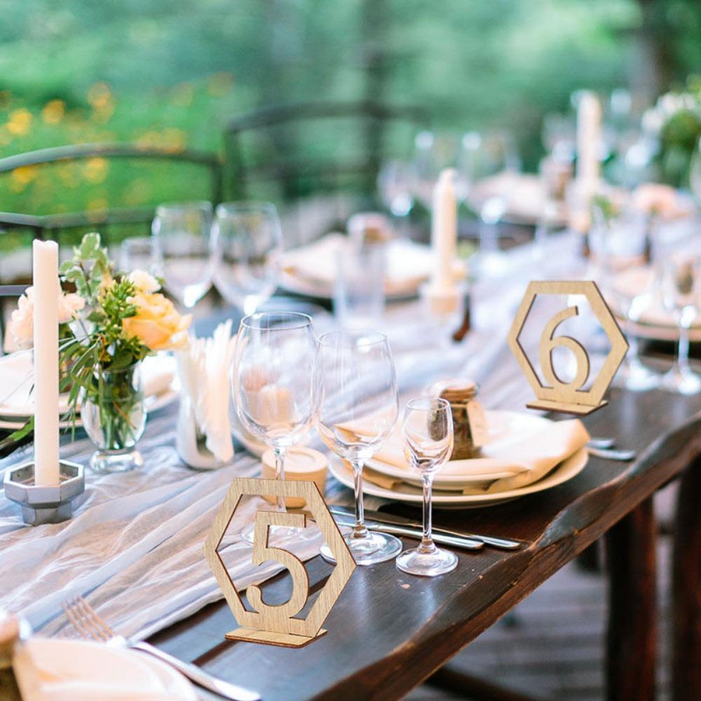 Engagement Birthday Wooden Seat Number Table Number Plate Digital Seat Signs Table Number Signs