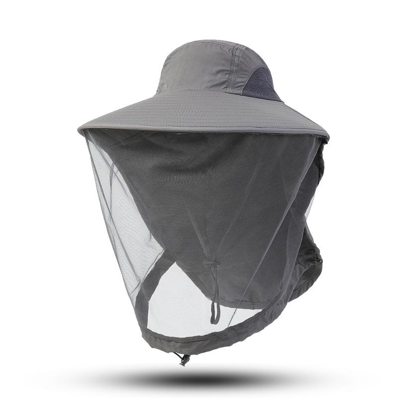 Женские/мужские солнцезащитные шляпы с козырьком, летние дышащие уличные аксессуары из сетки от насекомых и комаров