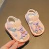 Обувь для ходьбы Zapatos Bebe Cartoon Baby Walking Shoes 2024 года, летние новые сандалии для мальчиков и девочек, пляжная обувь с противоскользящей подошвой, обувь для новорожденных и малышей