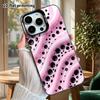 Phone Case: 2D flat design suitable for iPhone 18 17 16 15 14 13Pro in color silver, couple style, hide-and-seek Santa Claus, Christmas and Halloween 