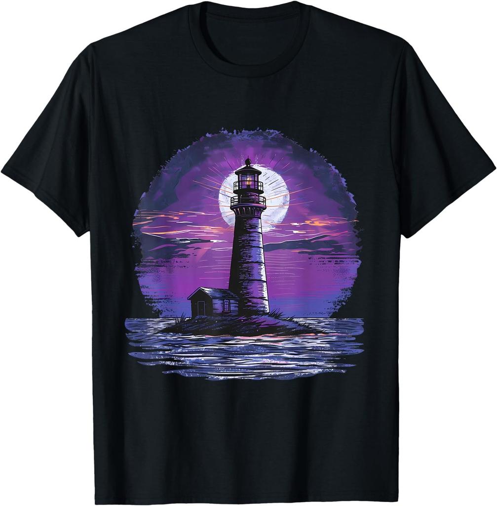 Lighthouse Seaside House Sailing Sea Beach Light House T-Shirt