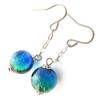Keramamarine Firefly Glass Earrings for Both Swinging Hook Titanium Dragonfly Okinawa Ears, Earrings, Beads,