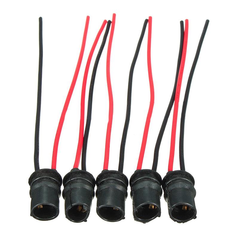 10Pcs T10 W5W 147 LED Car Wedge Light Bulb Socket Connector Holder Extension LED Lamp Bulb Base Holder Replacement Car Parts