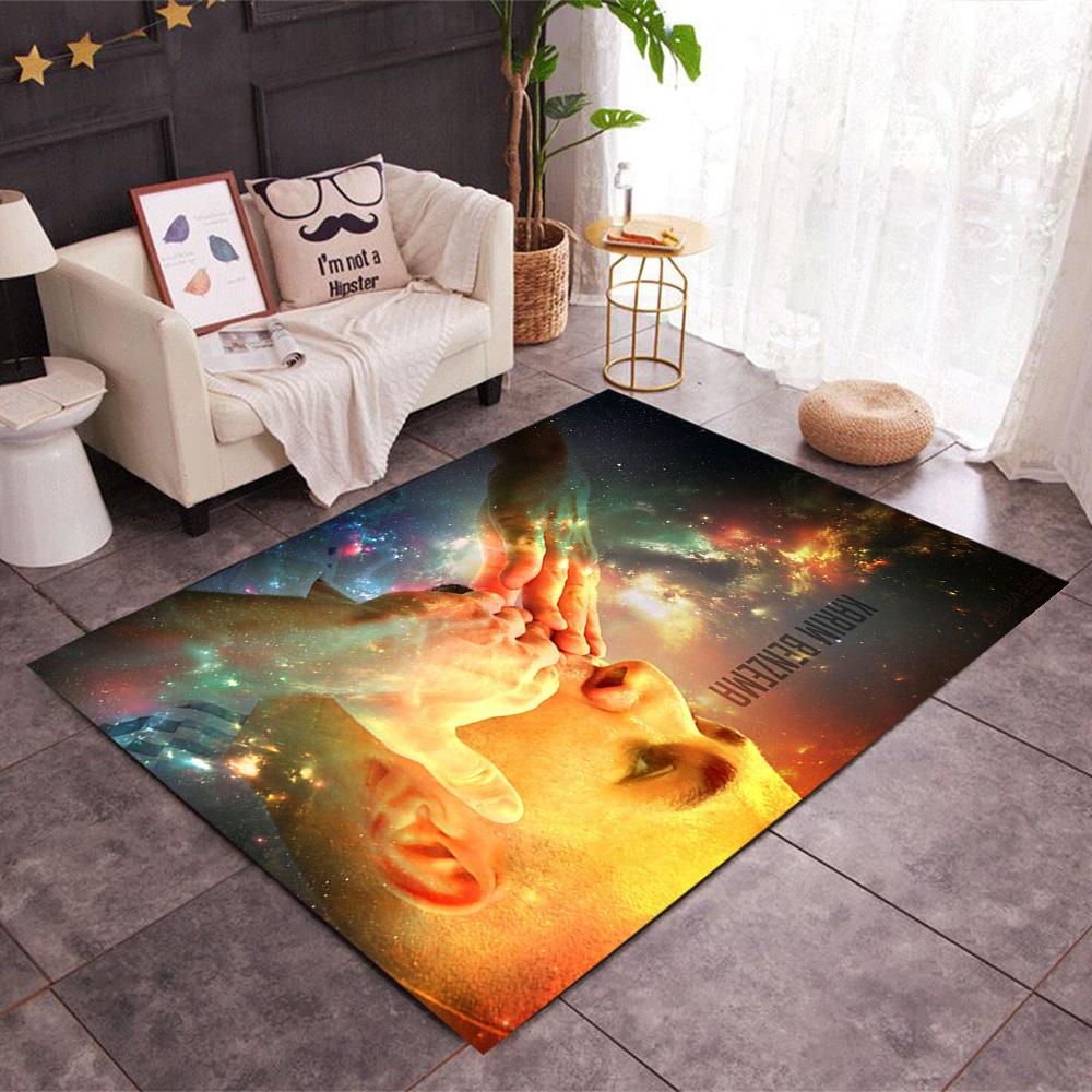 Karim Benzema's Cosmic Celebration Carpet Perfect for Foyer Entryway Hallway Decorate room Anti-slip Rug Anime Office Decor Birthday/Christmas Gift