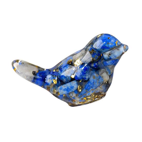 Натуральный камень красочная фигурка птицы позитивная целебная энергия ручная работа искусственный кристалл мини-статуэтка птицы украшение для домашнего офиса настольный орнамент