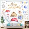 Счастливого Рождества, рождественские украшения, гобелен с принтом, украшение для дома, гостиной, спальни, стены, полиэстеровый гобелен
